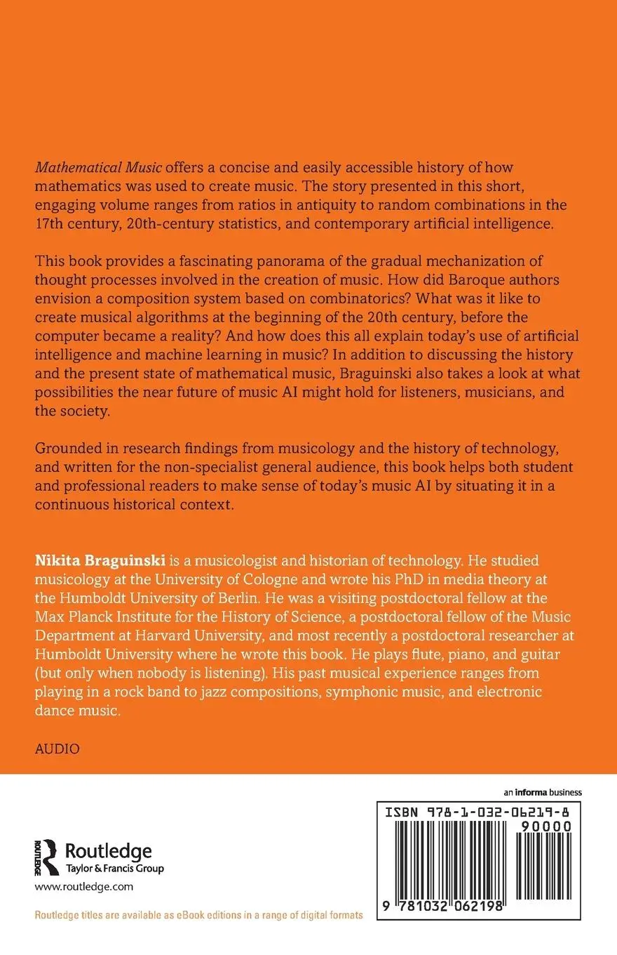 Rückseite: 9781032062198 | Mathematical Music | From Antiquity to Music AI | Nikita Braguinski