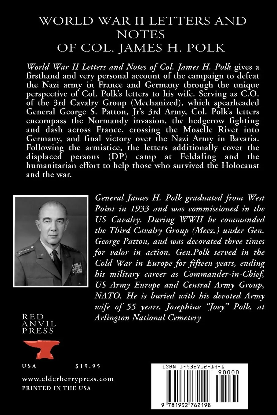 Rückseite: 9781932762198 | World War II Letters and Notes of Colonel James H. Polk: 1944-1945
