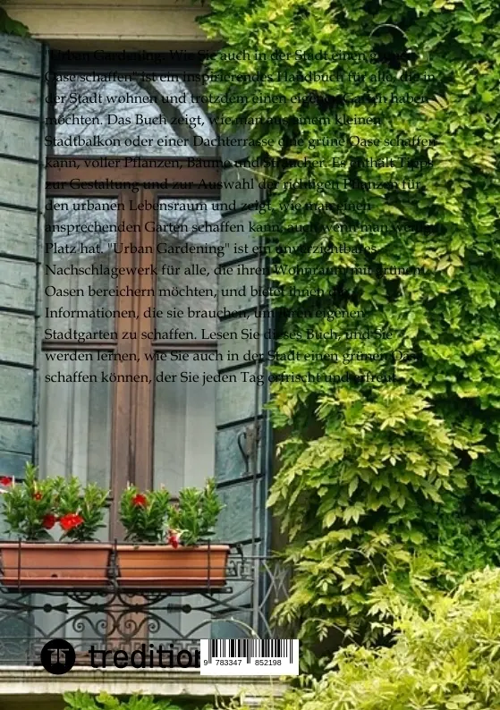 Bild: 9783347852198 | Urban Gardening: Wie Sie auch in der Stadt einen grünen Oase schaffen