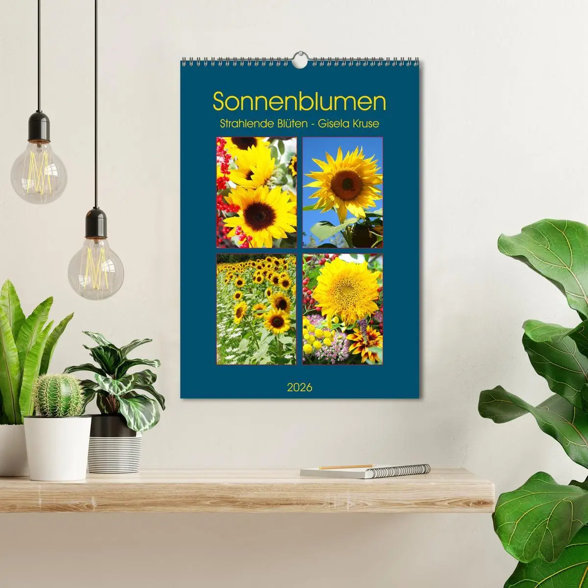 Bild: 9783516382198 | Sonnenblumen - Strahlende Blüten (Wandkalender 2026 DIN A3 hoch),...
