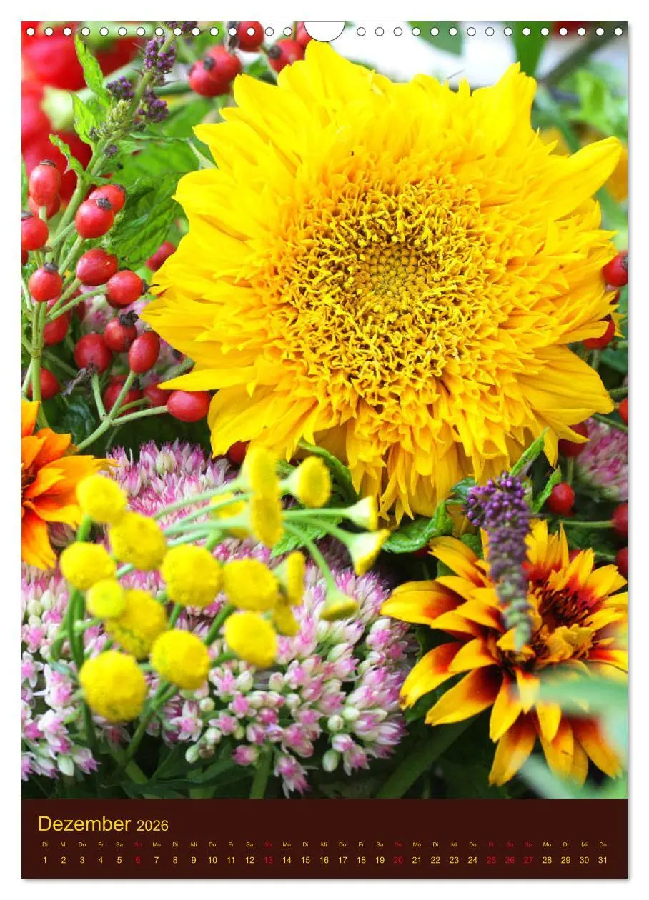 Bild: 9783516382198 | Sonnenblumen - Strahlende Blüten (Wandkalender 2026 DIN A3 hoch),...