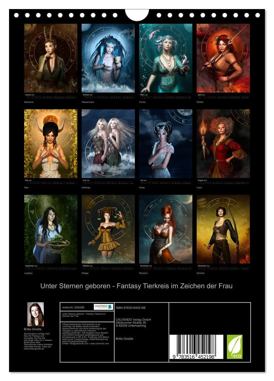 Bild: 9783516452198 | Unter Sternen geboren - Fantasy Tierkreis im Zeichen der Frau...