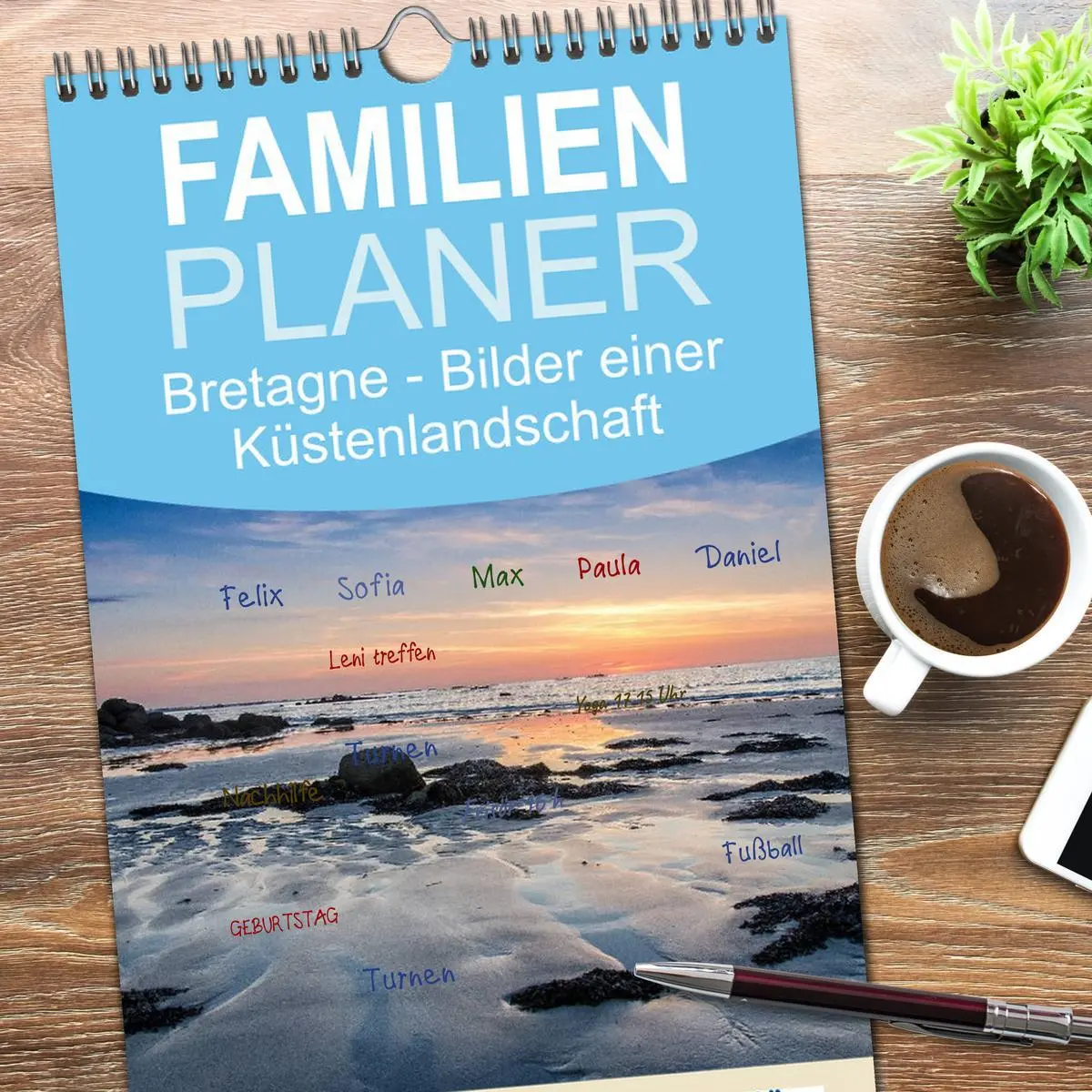 Bild: 9783516522198 | Familienplaner 2026 - Bretagne - Bilder einer Küstenlandschaft mit...