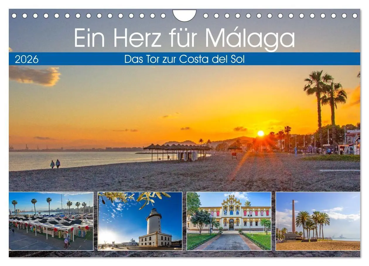 Cover: 9783516692198 | Ein Herz für Málaga (Wandkalender 2026 DIN A4 quer), CALVENDO...