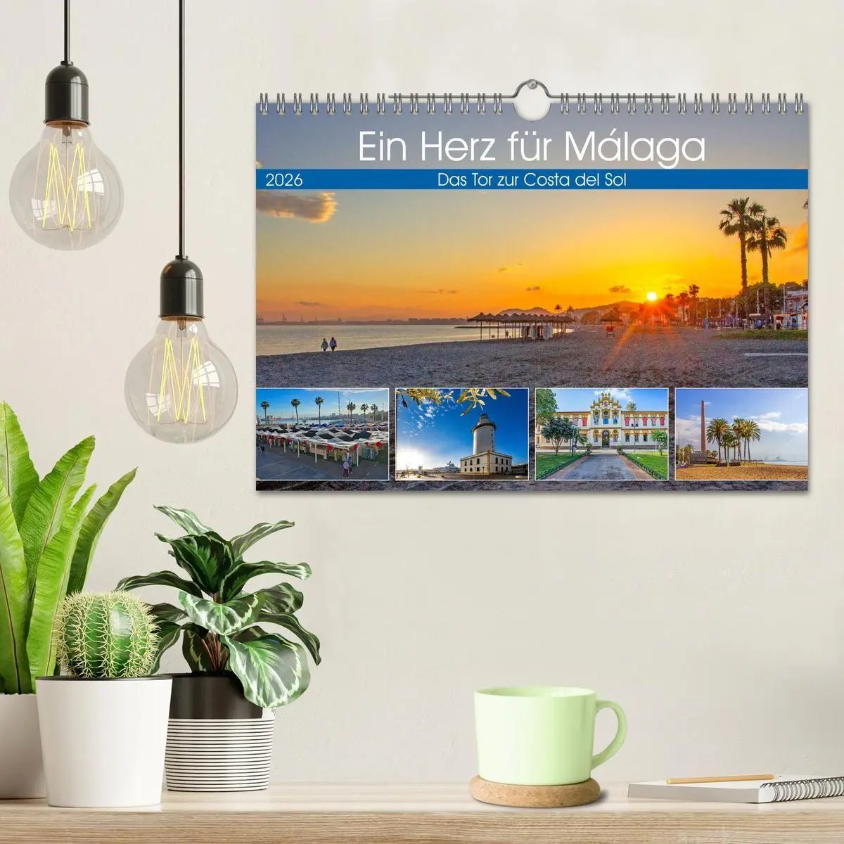 Bild: 9783516692198 | Ein Herz für Málaga (Wandkalender 2026 DIN A4 quer), CALVENDO...