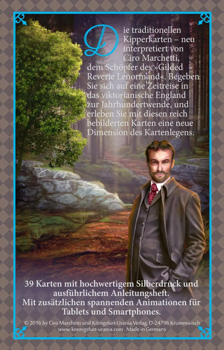 Rückseite: 4250375102298 | Fin de Siècle Kipper | Orakelkarten | Ciro Marchetti | Spiel | 39 S.