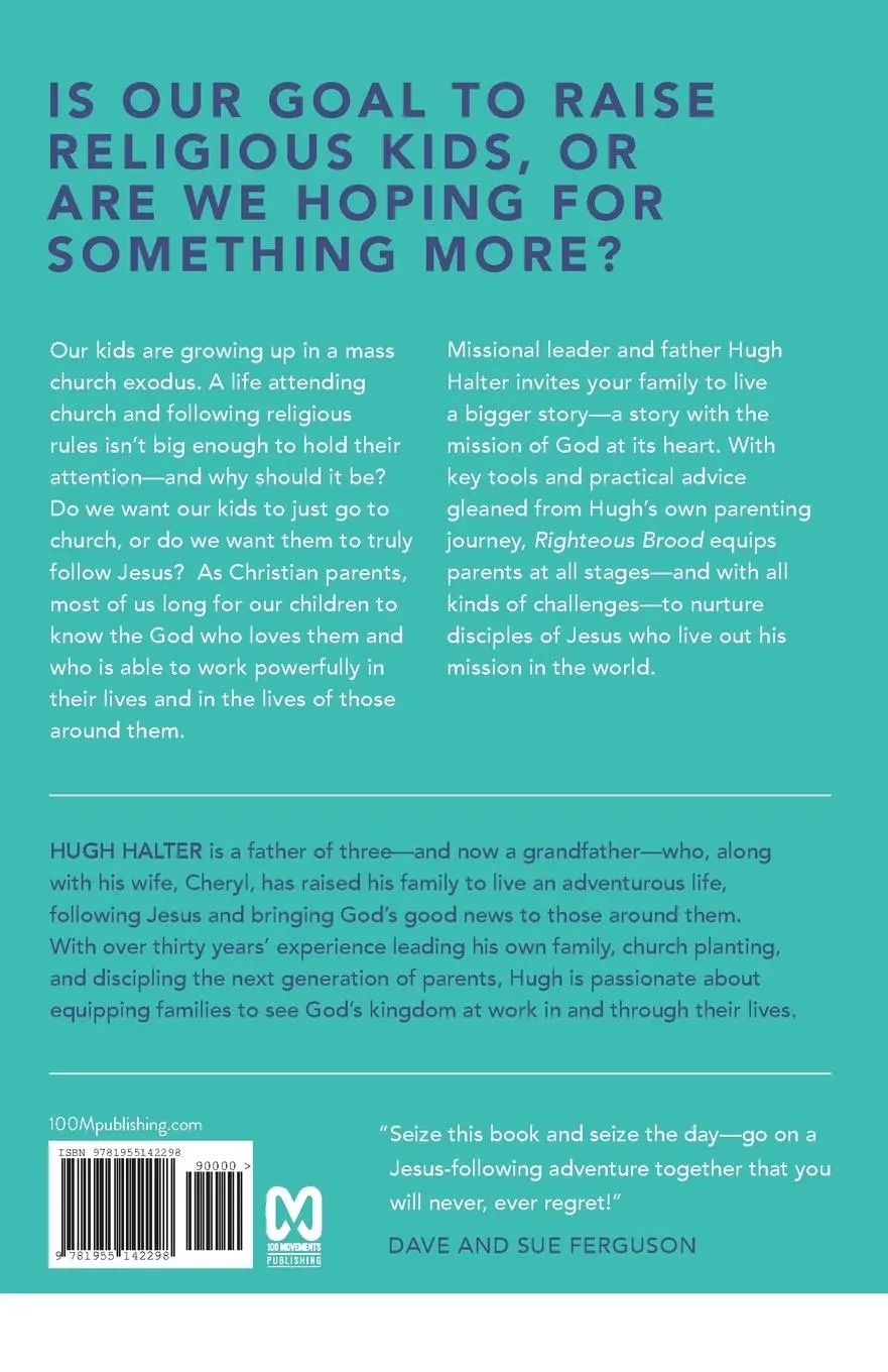 Rückseite: 9781955142298 | Righteous Brood | Making the Mission of God a Family Story | Halter