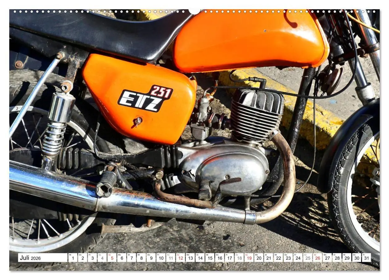 Bild: 9783457732298 | MZ ETZ 251 - Letztes Motorrad der DDR (Wandkalender 2026 DIN A2...