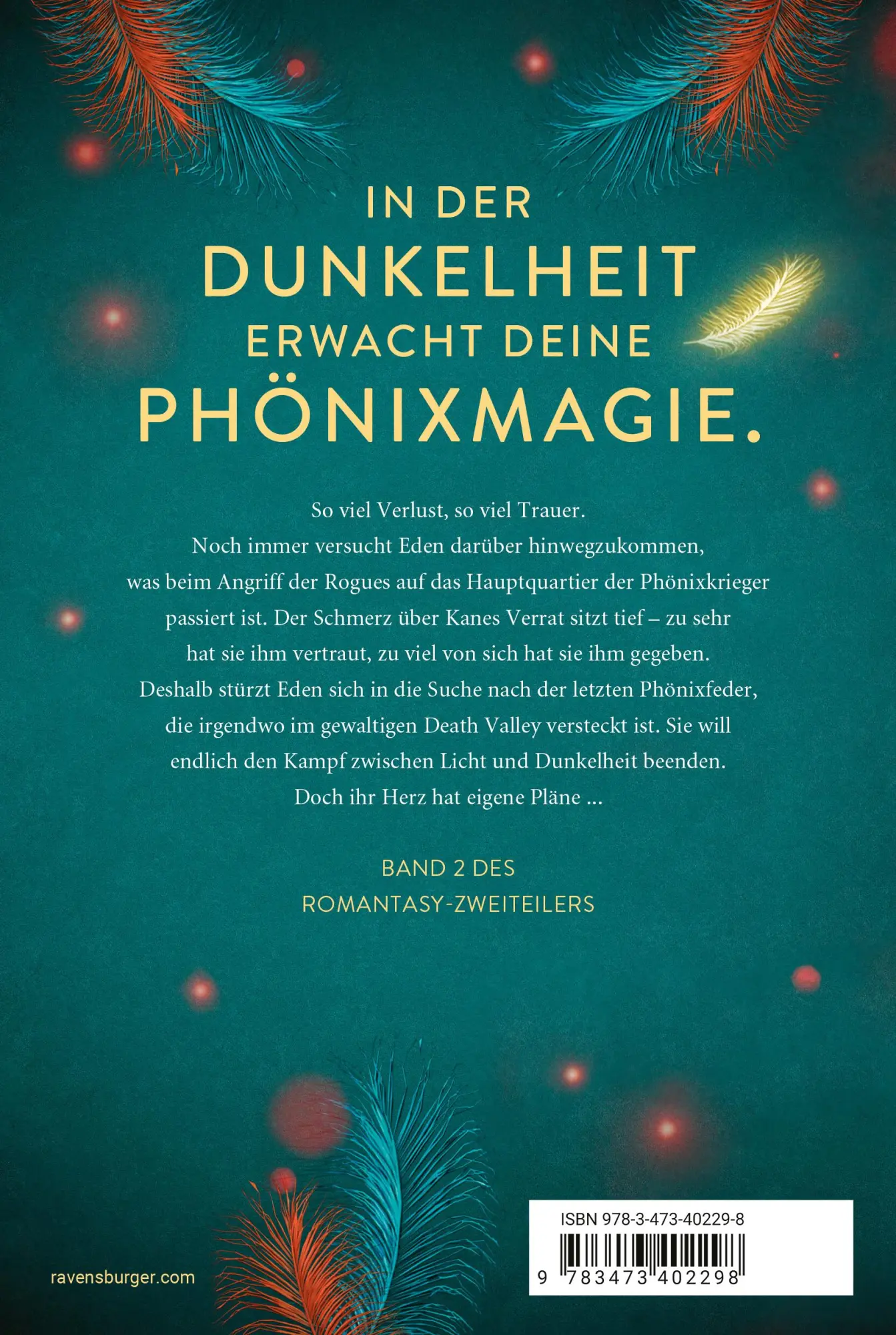 Rückseite: 9783473402298 | Die Legende des Phönix, Band 2 - Schicksalsfeder | Greta Milán | Buch