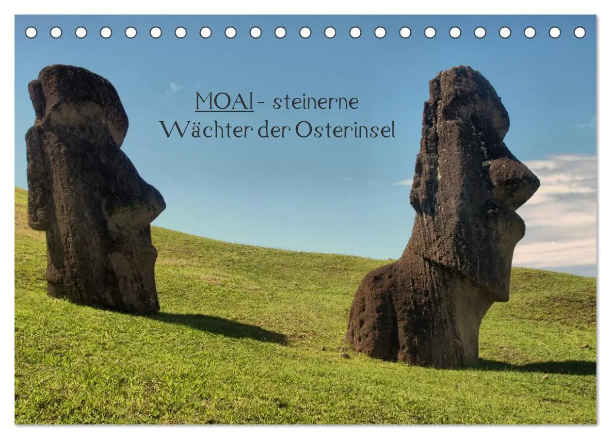 Cover: 9783516202298 | MOAI - steinerne Wächter der Osterinsel (Tischkalender 2026 DIN A5...