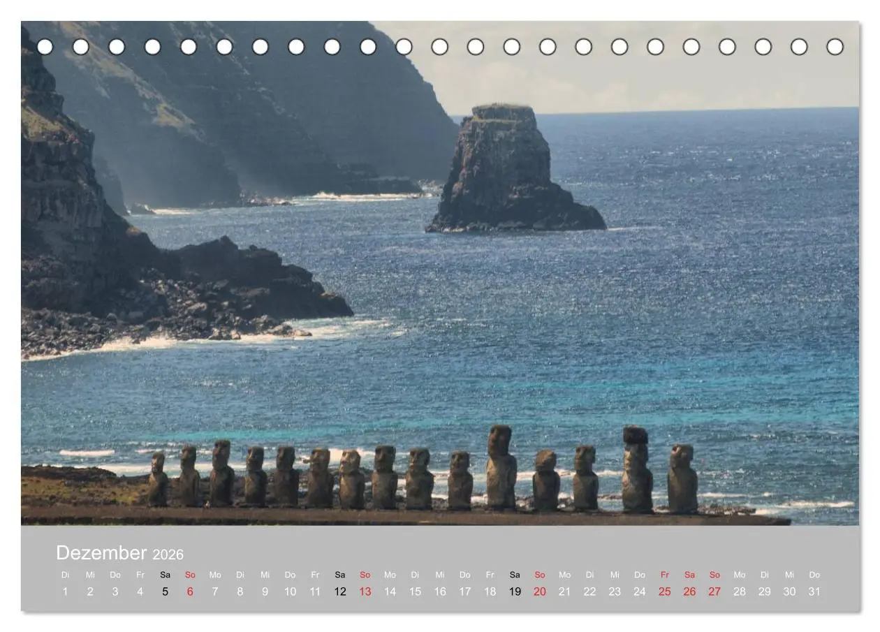 Bild: 9783516202298 | MOAI - steinerne Wächter der Osterinsel (Tischkalender 2026 DIN A5...