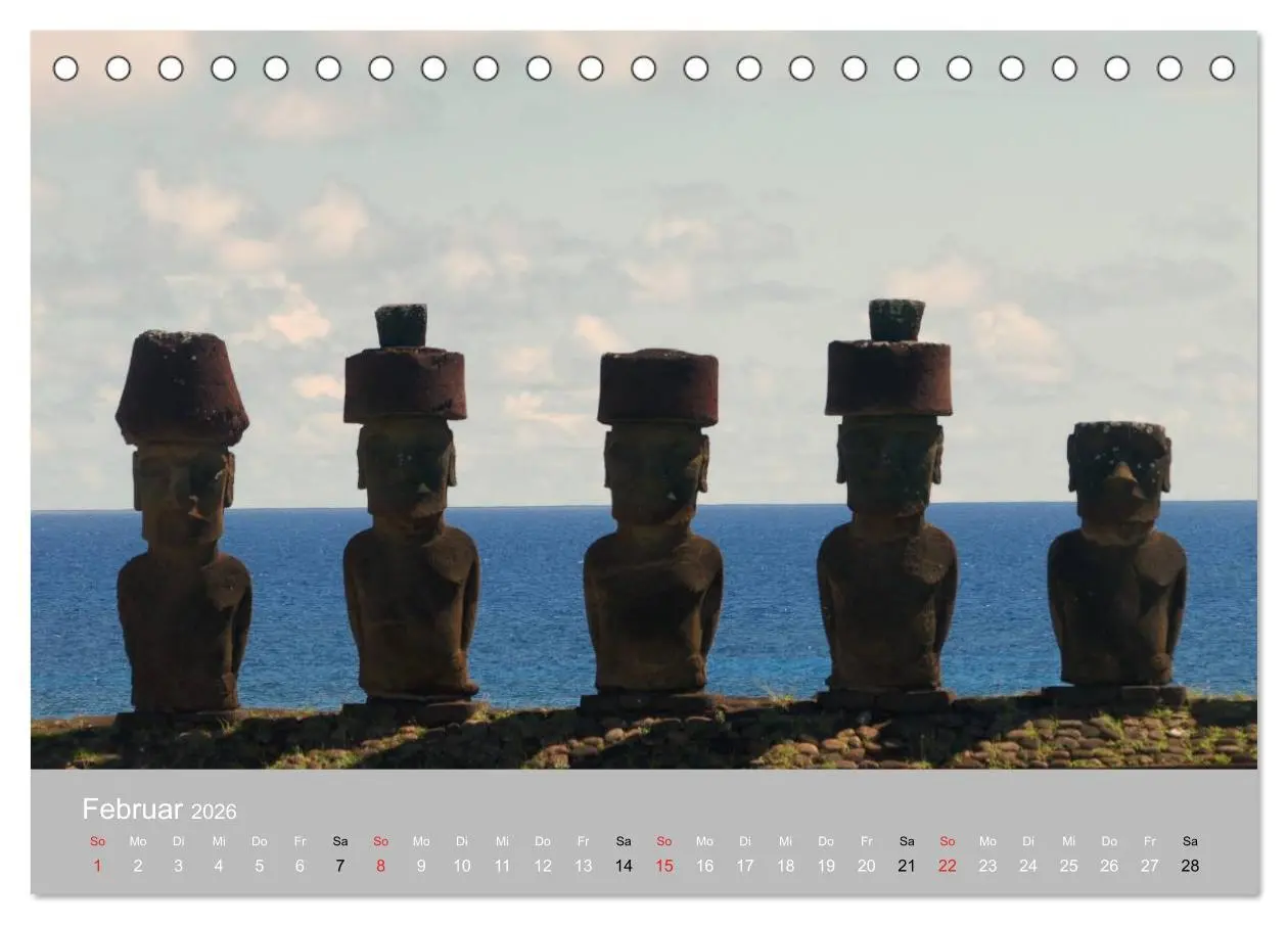 Bild: 9783516202298 | MOAI - steinerne Wächter der Osterinsel (Tischkalender 2026 DIN A5...