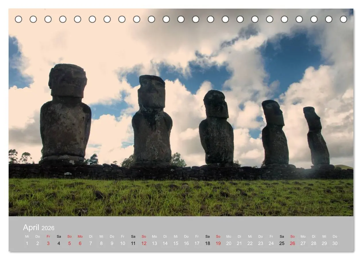 Bild: 9783516202298 | MOAI - steinerne Wächter der Osterinsel (Tischkalender 2026 DIN A5...