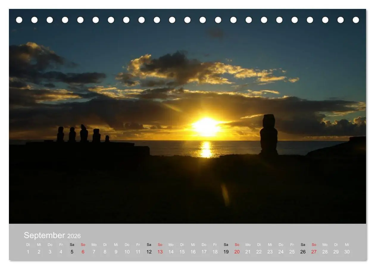 Bild: 9783516202298 | MOAI - steinerne Wächter der Osterinsel (Tischkalender 2026 DIN A5...