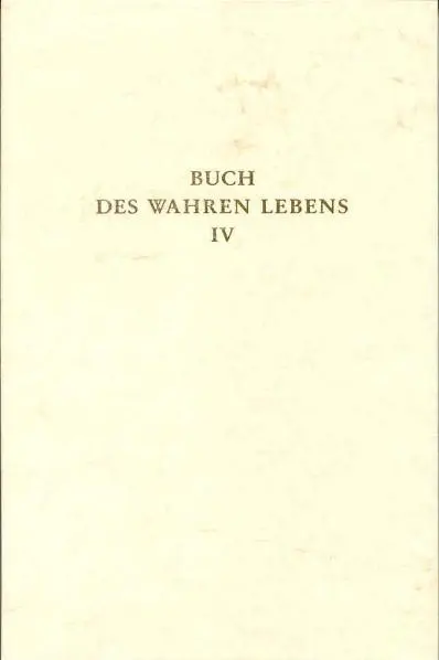 Cover: 9783876672298 | Buch des Wahren Lebens 4 | Buch | Deutsch | 1995 | Reichl, O.