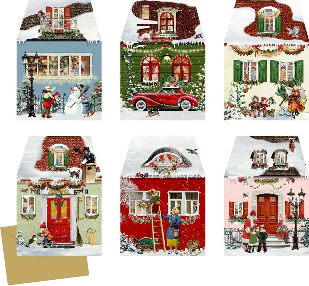 Cover: 4050003972398 | Miniatur-Adventskalender - Weihnachtshäuschen | Barbara Behr | 4 S.