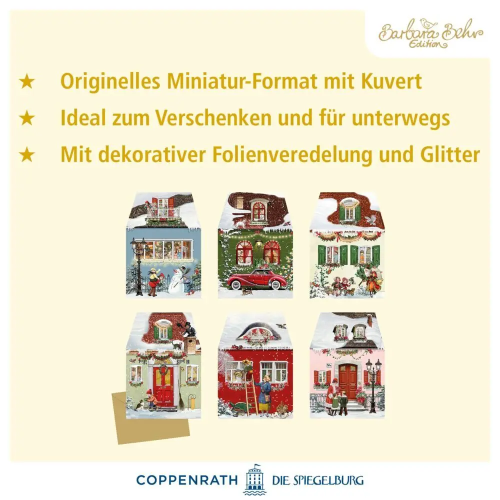 Bild: 4050003972398 | Miniatur-Adventskalender - Weihnachtshäuschen | Barbara Behr | 4 S.