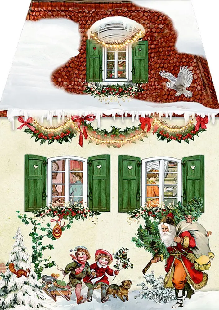 Bild: 4050003972398 | Miniatur-Adventskalender - Weihnachtshäuschen | Barbara Behr | 4 S.