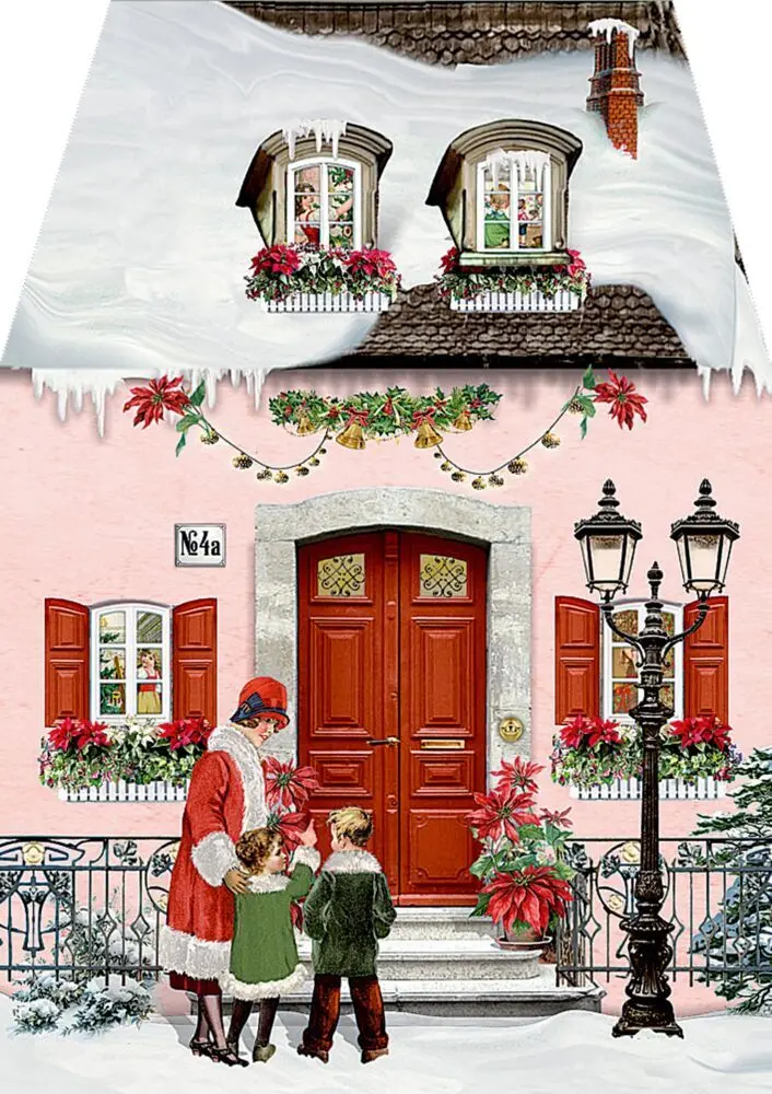 Bild: 4050003972398 | Miniatur-Adventskalender - Weihnachtshäuschen | Barbara Behr | 4 S.