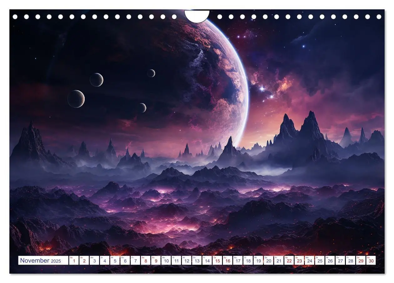 Bild: 9783383852398 | Ferne Welten (Wandkalender 2025 DIN A4 quer), CALVENDO Monatskalender