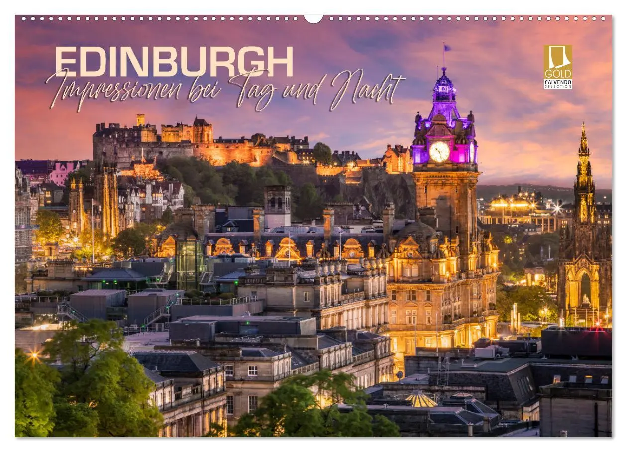 Cover: 9783457582398 | EDINBURGH Impressionen bei Tag und Nacht (Wandkalender 2026 DIN A2...