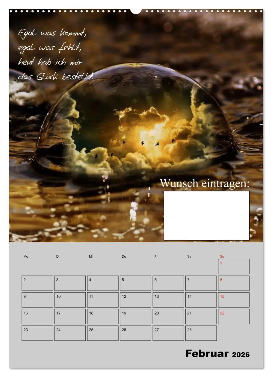 Bild: 9783516432398 | Wunsch- und Zauberkalender (Wandkalender 2026 DIN A2 hoch),...