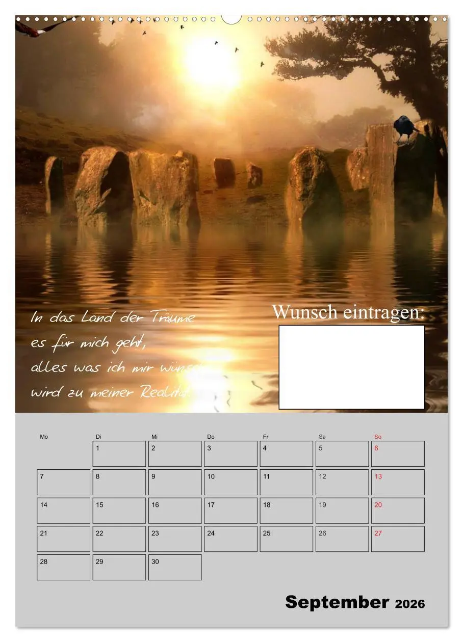 Bild: 9783516432398 | Wunsch- und Zauberkalender (Wandkalender 2026 DIN A2 hoch),...