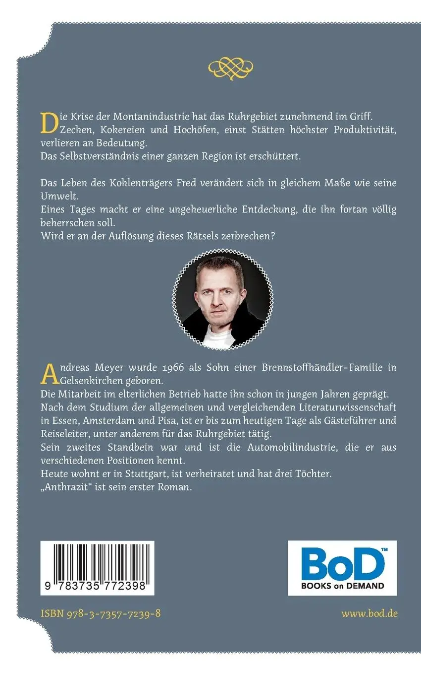 Rückseite: 9783735772398 | Anthrazit | Andreas Meyer | Taschenbuch | 196 S. | Deutsch | 2014