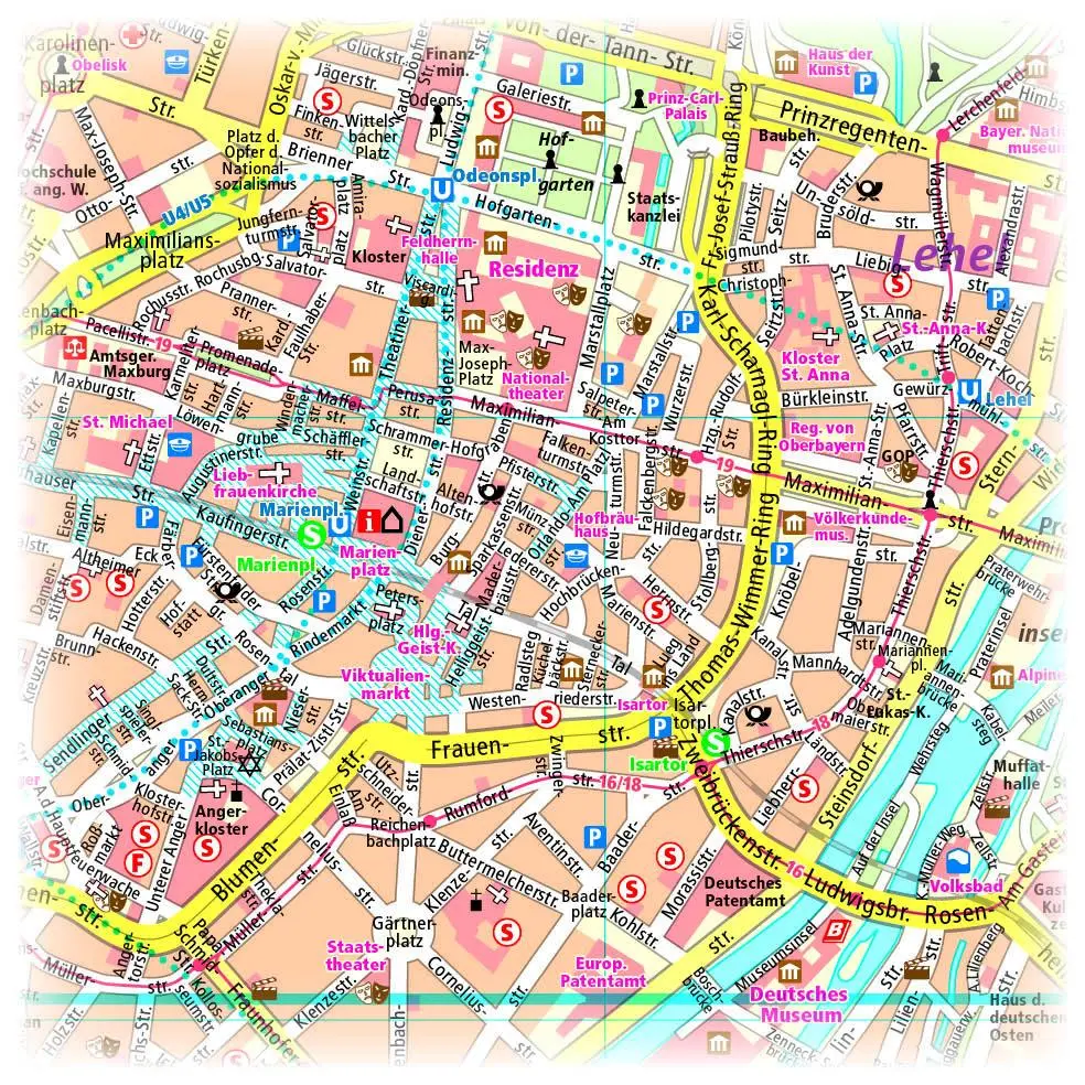 Bild: 9783961322398 | München. Stadtplan 1:18 000 | (Land-)Karte | Stadtplan (PUBLICPRESS)