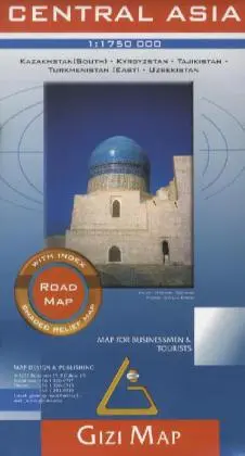 Cover: 9789630372398 | Gizi Map Central Asia (Road Edition) | (Land-)Karte | Englisch
