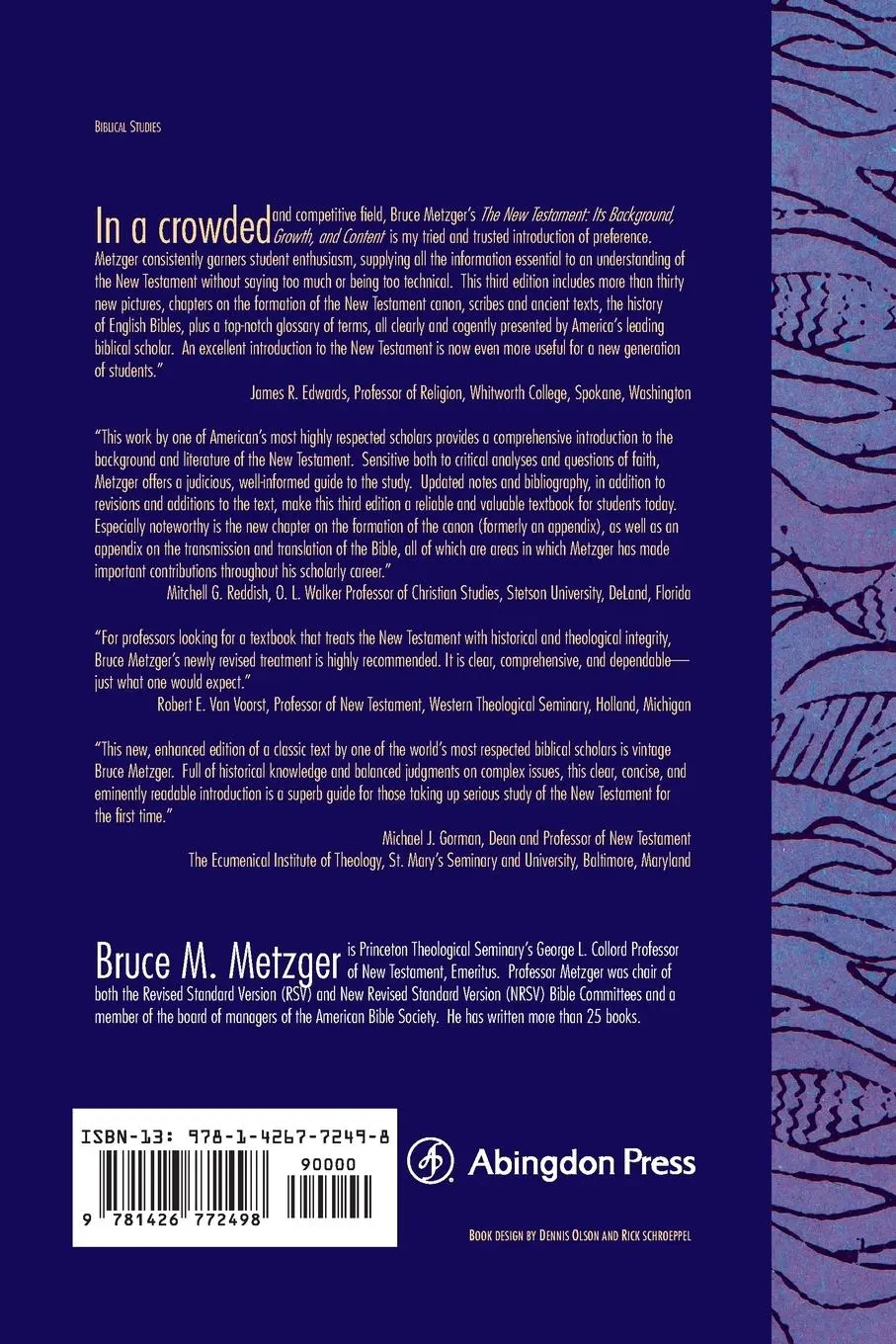 Rückseite: 9781426772498 | The New Testament | Its Background Growth and Content 3rd Edition