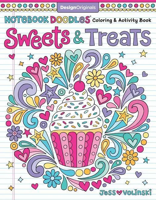 Cover: 9781497202498 | Notebook Doodles Sweets &amp; Treats | Coloring &amp; Activity Book | Volinski