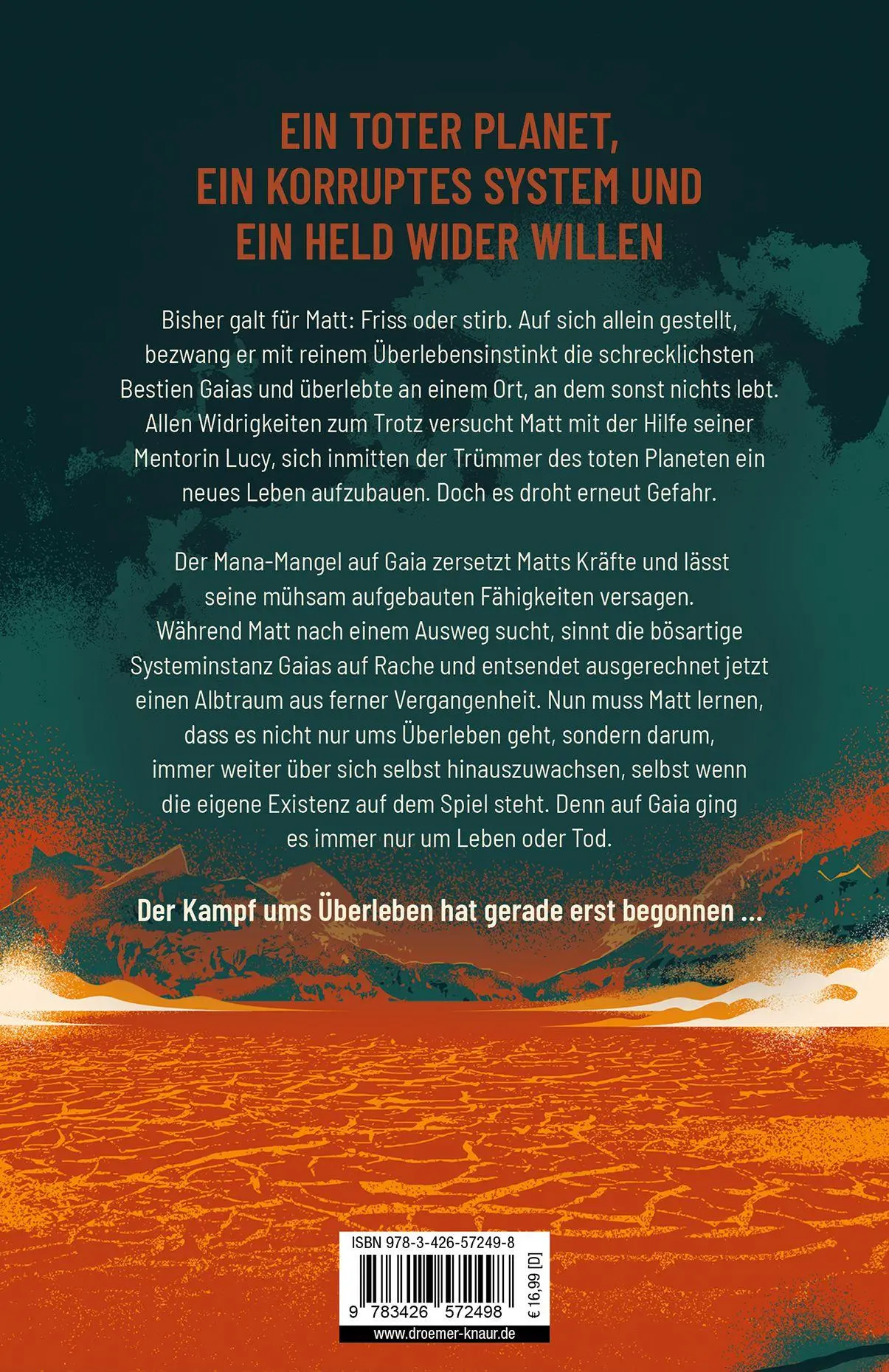 Rückseite: 9783426572498 | Deadworld Isekai 2 - Das Erbe von Gaia | R. C. Joshua | Taschenbuch