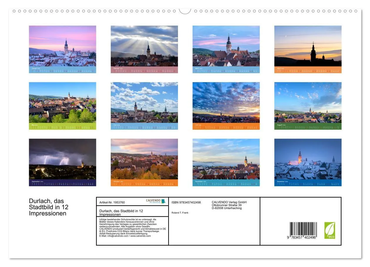 Bild: 9783457402498 | Durlach, das Stadtbild in 12 Impressionen (hochwertiger Premium...