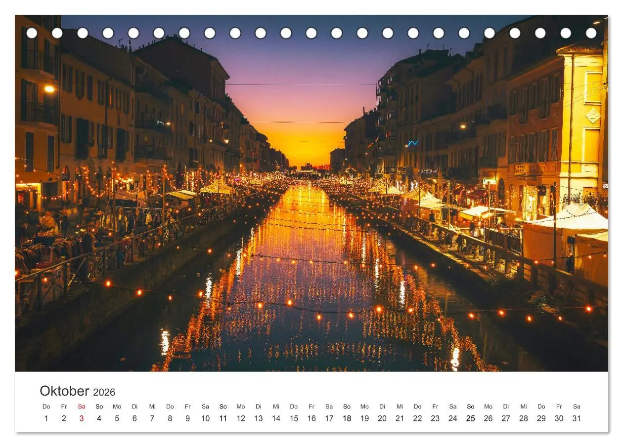 Bild: 9783457642498 | Traumdestination Italien (Tischkalender 2026 DIN A5 quer), CALVENDO...