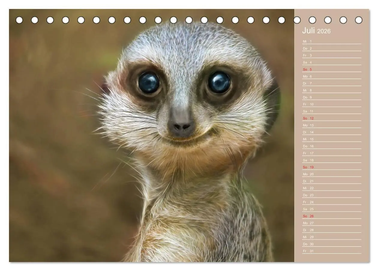 Bild: 9783516112498 | Süsse Tierwelt / CH-Version / Geburtstagskalender (Tischkalender...