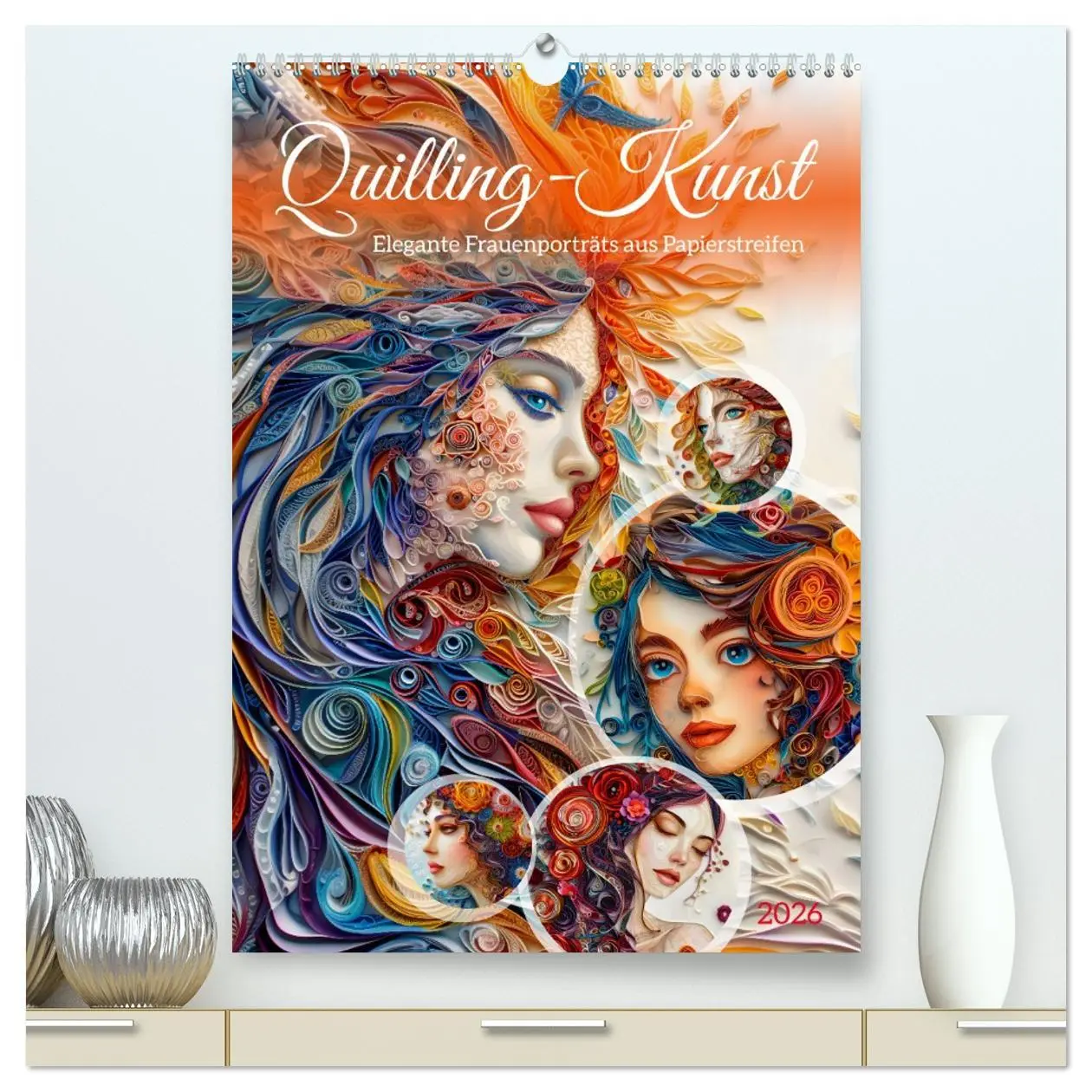 Cover: 9783516282498 | Quilling-Kunst - Elegante Frauenporträts aus Papierstreifen...