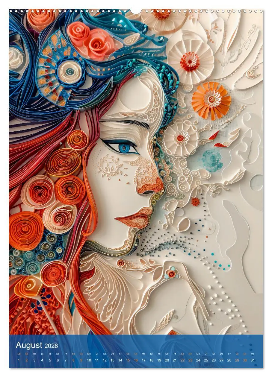 Bild: 9783516282498 | Quilling-Kunst - Elegante Frauenporträts aus Papierstreifen...