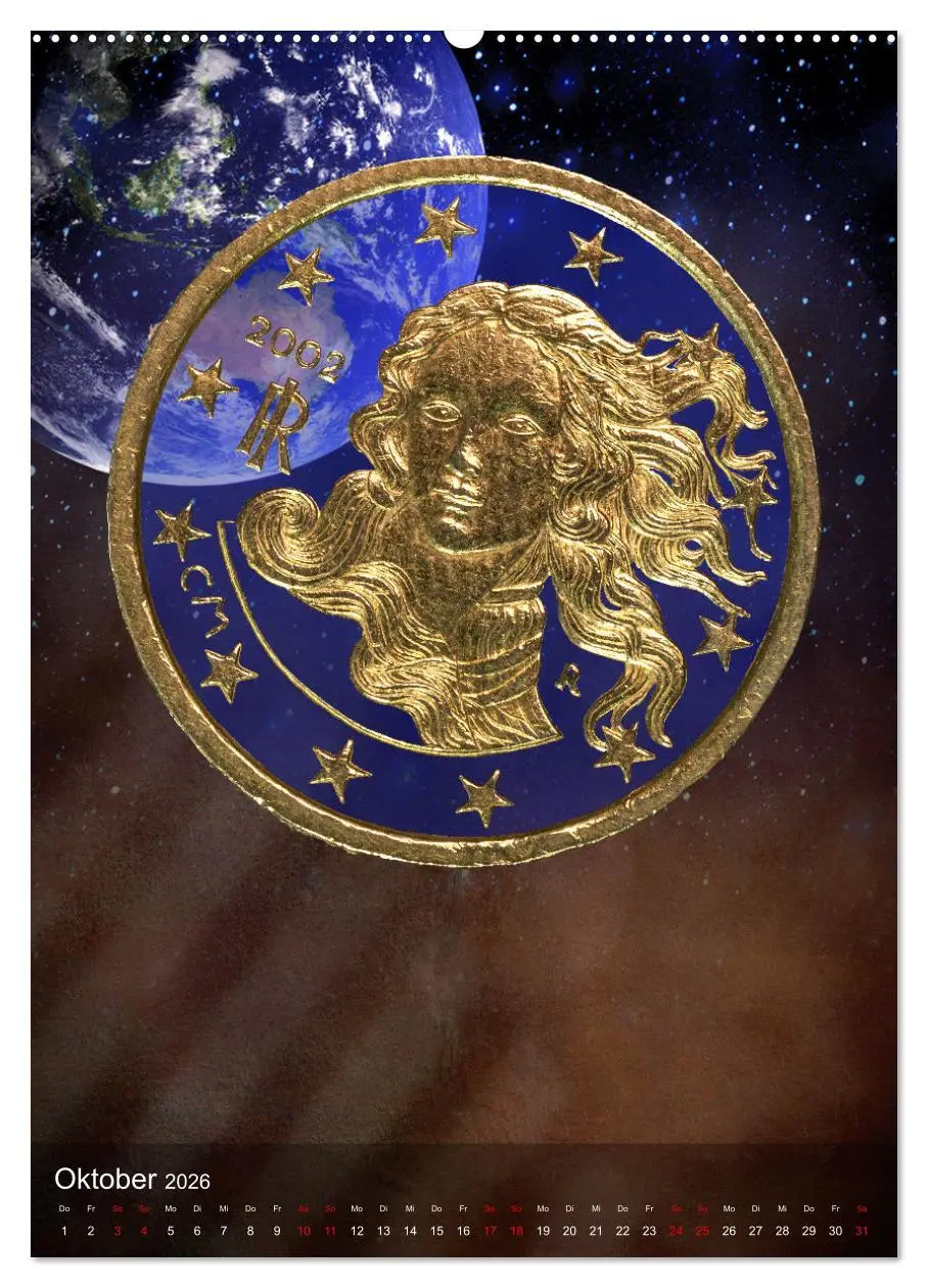 Bild: 9783516352498 | Münzen - Geld aus aller Welt (hochwertiger Premium Wandkalender...