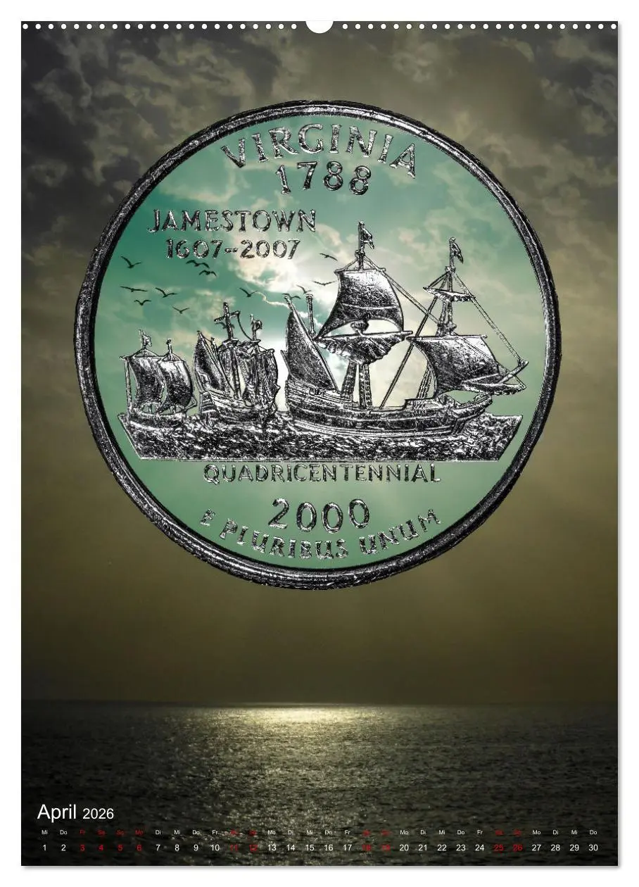 Bild: 9783516352498 | Münzen - Geld aus aller Welt (hochwertiger Premium Wandkalender...