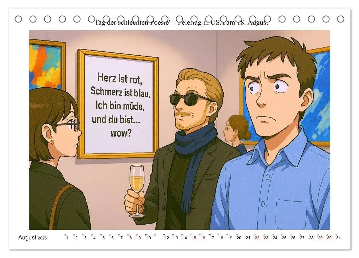 Bild: 9783516662498 | Kalender der kuriosen Feiertage (Tischkalender 2026 DIN A5 quer),...
