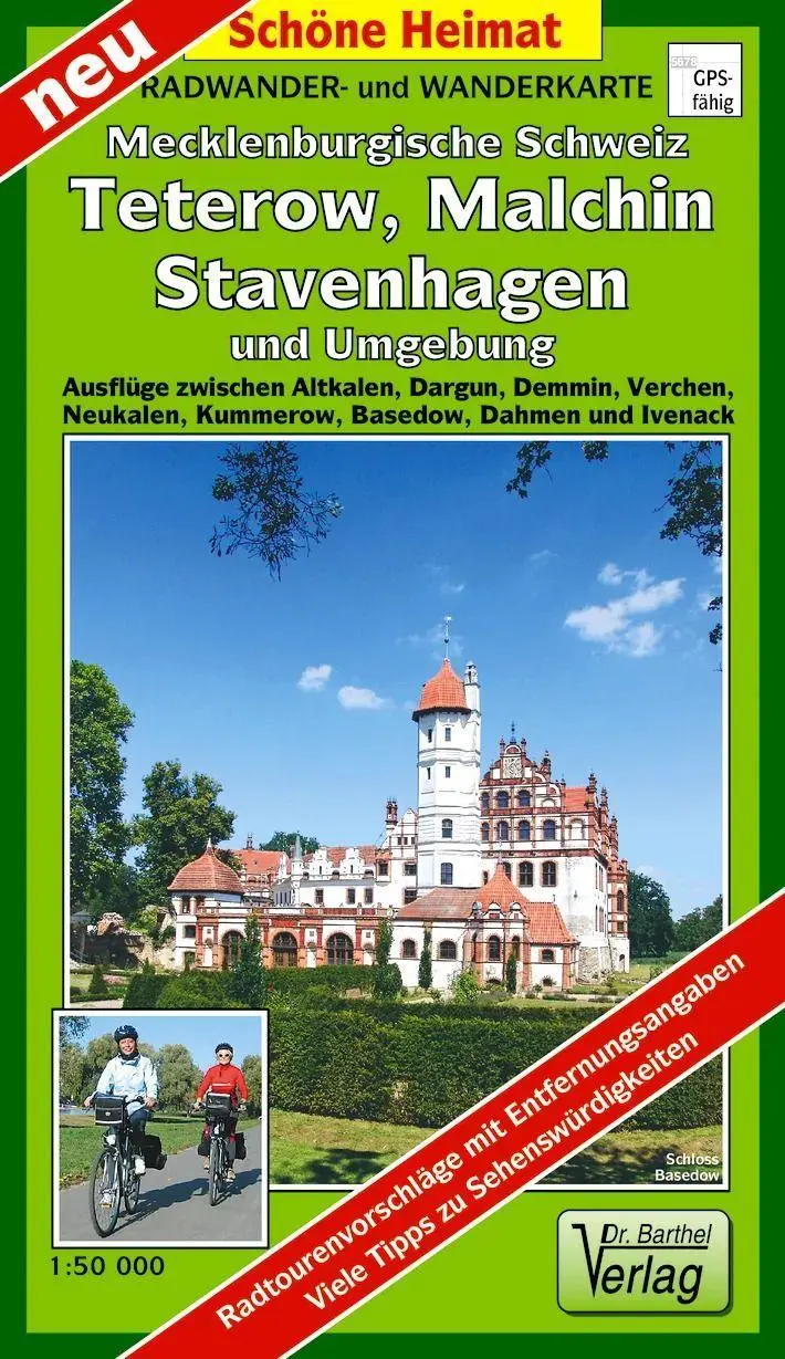 Cover: 9783895912498 | Radwander- und Wanderkarte Mecklenburgische Schweiz, Teterow,...