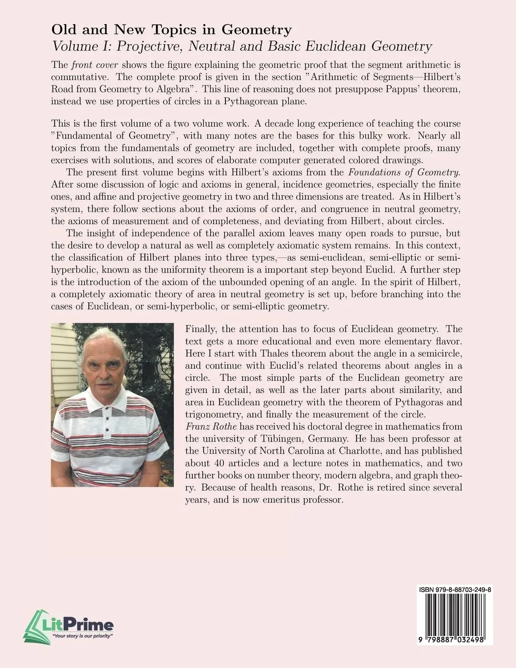 Rückseite: 9798887032498 | Old and New Topics in Geometry | Franz Rothe | Taschenbuch | Englisch