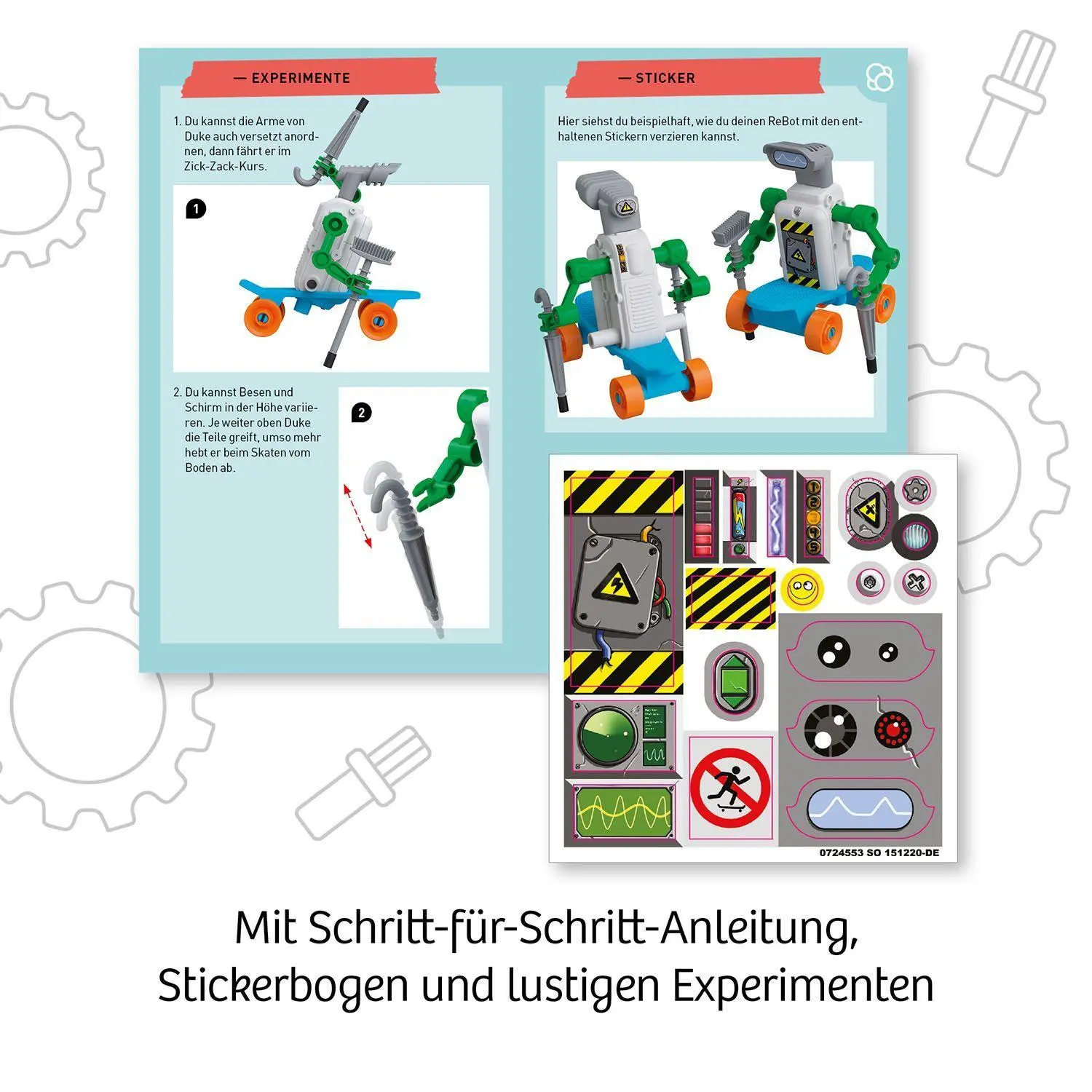 Bild: 4002051602598 | ReBotz - Duke der Skating-Bot | Experimentierkasten | Spiel | 602598