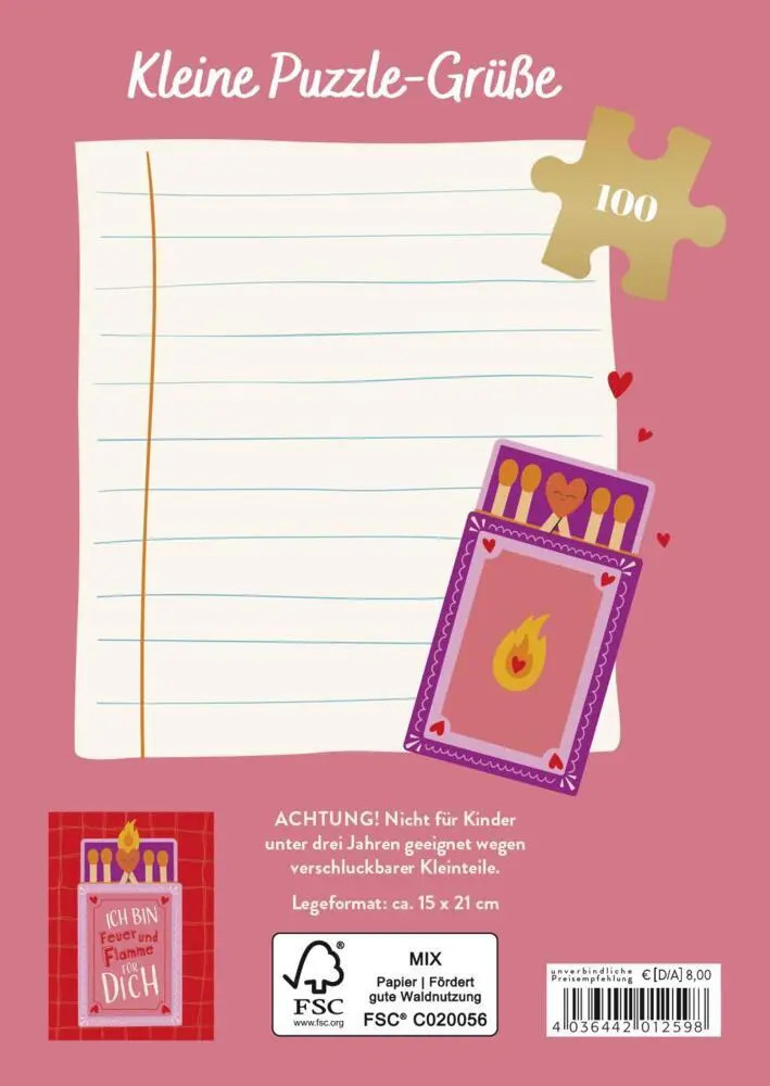 Bild: 4036442012598 | Ich bin Feuer und Flamme für dich | Groh Verlag | Spiel | 100 S.