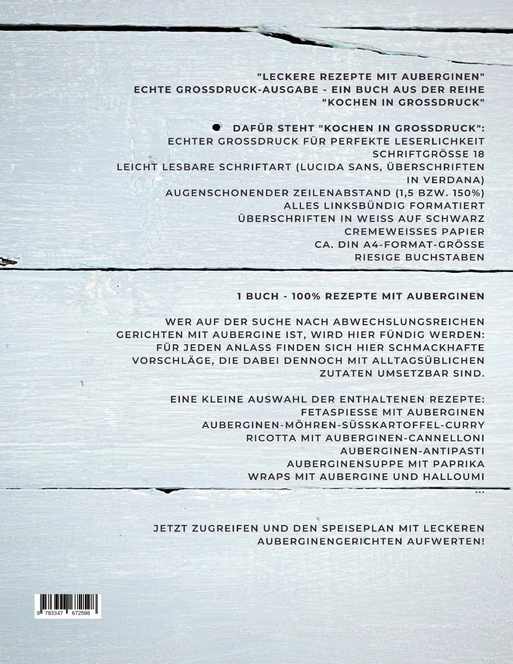Rückseite: 9783347672598 | Meine liebsten Rezepte mit Auberginen | Mattis Lundqvist | Taschenbuch