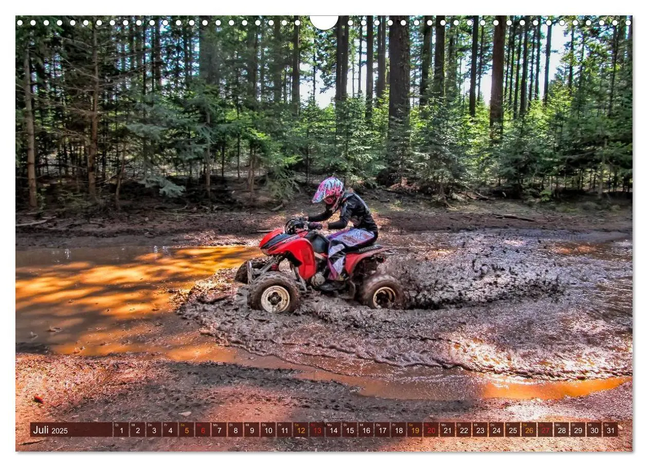 Bild: 9783435472598 | Quad - so cool (Wandkalender 2025 DIN A3 quer), CALVENDO...