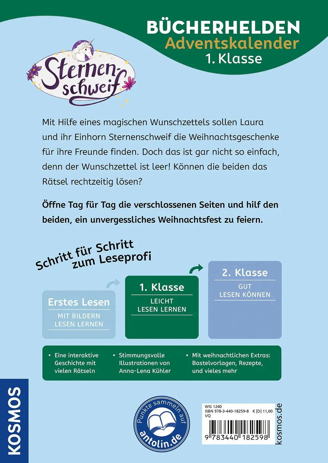 Bild: 9783440182598 | Sternenschweif, Bücherhelden 1. Klasse, Adventskalender, Der...