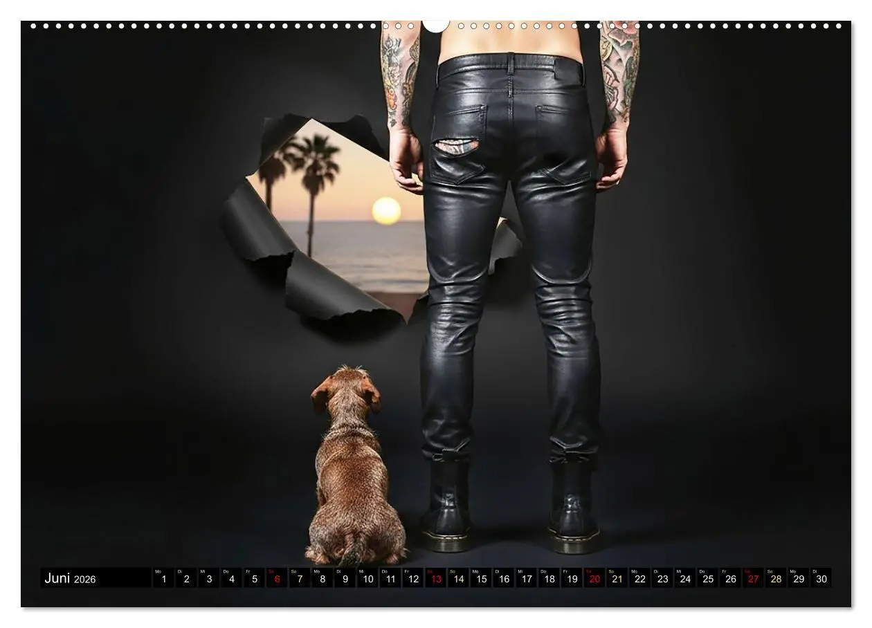 Bild: 9783516722598 | Coole Typen - Rauhaardackel (hochwertiger Premium Wandkalender 2026...