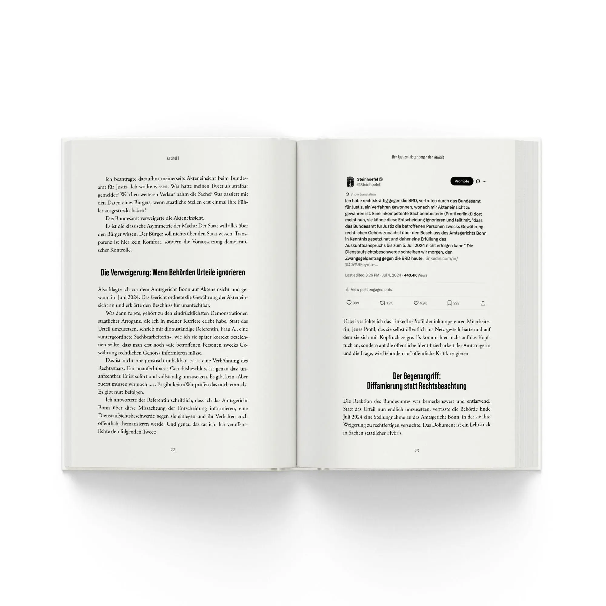 Bild: 9783690662598 | Der Staat gegen Steinhöfel | Joachim Steinhöfel | Taschenbuch | 256 S.